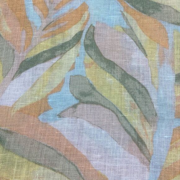 Rachel Zoe Linen Button Down Tunic Shirt Blouse Plus Size 2X Roll Tab Sleeves - Picture 6 of 7